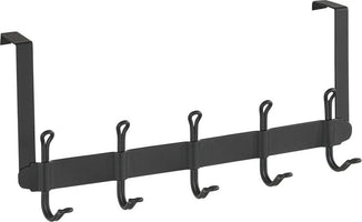 WENKO Tür Garderobe NOSTALGIE 5 Haken Leiste Einhängen Halter Aufhängen Bad WC
