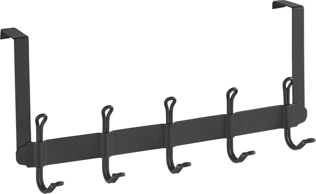 WENKO Tür Garderobe NOSTALGIE 5 Haken Leiste Einhängen Halter Aufhängen Bad WC
