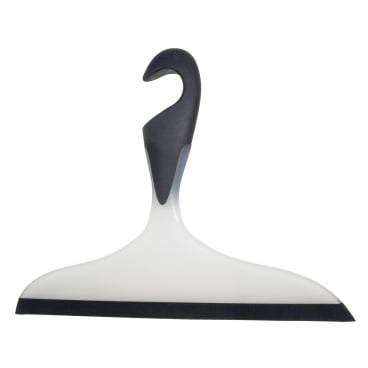 WENKO Loano Duschabzieher, mit Haken – Farbe: Schwarz
