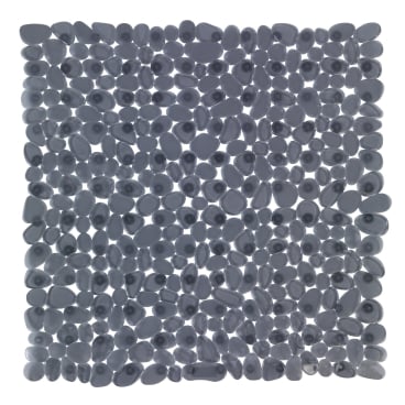 WENKO Paradise Duscheinlage, 54 x 54 cm – Farbe: anthrazit