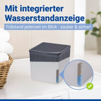 WENKO Raumluftuftentfeuchter Mod Cube, 500 g – Farbe: grau, Fassungsvermögen: 0,8 L
