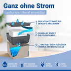 WENKO Raumluftuftentfeuchter Mod Cube, 500 g – Farbe: beige, Fassungsvermögen: 0,8 L