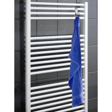 WENKO Chrom Haken für Handtuchheizkörper – 1 Set = 2 Stück