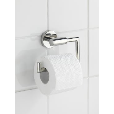 WENKO Bosio Toilettenpapierhalter ohne Deckel – Maße (B: 15 cm x H: 10,5 cm x T: 6,5 cm)