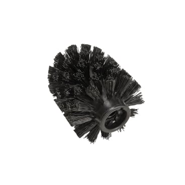 WENKO Ersatzbürstenkopf, Ø 7,5 cm – 1 Stück - Farbe: schwarz