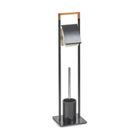 Zeller WC-Garnitur, 19 x 19 x 74,5 cm – Material: Metall, schwarz