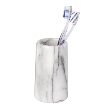 WENKO Onyx Zahnputzbecher – Marmor