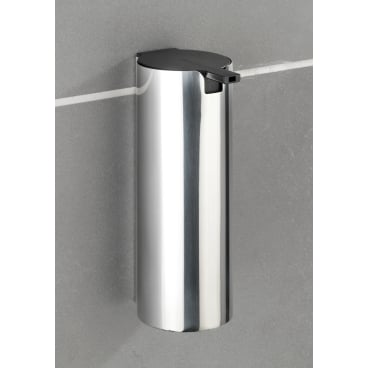 WENKO Detroit Turbo-Loc Wand-Seifenspender, 240 ml – Metall/ Edelstahl