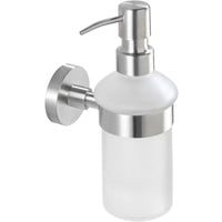 WENKO Bosio Seifenspender, 200 ml – Farbe: silber / mattiert