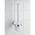WENKO Bosio WC-Garnitur – Edelstahl/ Glas