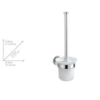 WENKO Bosio WC-Garnitur – Edelstahl/ Glas