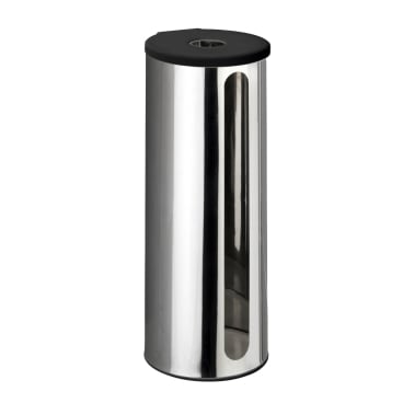 WENKO Detroit Turbo-Loc Wand-Ersatzrollenhalter – Metall/ Edelstahl
