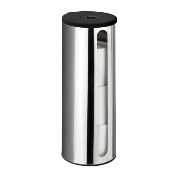 WENKO Detroit Turbo-Loc Wand-Ersatzrollenhalter – Metall/ Edelstahl