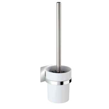 WENKO Turbo-Loc® Quadro WC-Garnitur – Maße (B x H x T): 9,5 x 35,5 x 12 cm