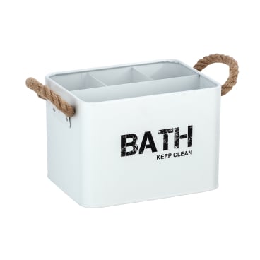 WENKO Gara Badbox – Maße (B x H x T): 19 x 12,5 x 13 cm, grau