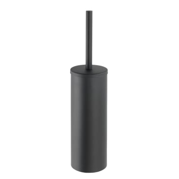 WENKO Bosio Black WC-Garnitur, geschlossene Form – Farbe: schwarz / mattiert