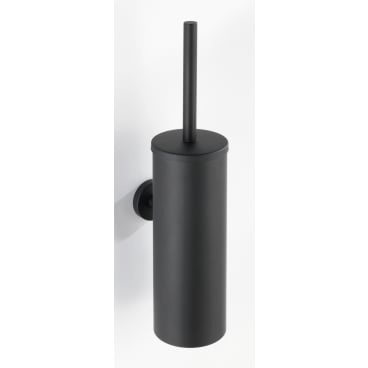WENKO Bosio Black WC-Garnitur, geschlossene Form – Farbe: schwarz / mattiert