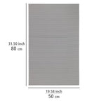 WENKO Badematte, 50 x 80 cm, gemustert – Muster: grau