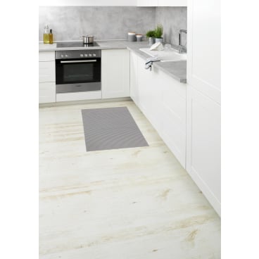 WENKO Badematte, 50 x 80 cm, gemustert – Muster: grau