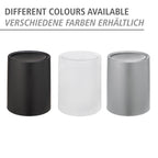 WENKO Schwingdeckeleimer Atri, 6 Liter – Farbe: schwarz