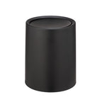 WENKO Schwingdeckeleimer Atri, 6 Liter – Farbe: schwarz
