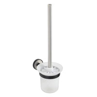 WENKO UV-Loc® WC-Garnitur Udine, Edelstahl – Maße (B x H x T): 11 x 38 x 15,5 cm