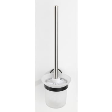 WENKO UV-Loc® WC-Garnitur Udine, Edelstahl – Maße (B x H x T): 11 x 38 x 15,5 cm