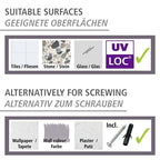 WENKO UV-Loc® Badetuchstange Maribor, 60 cm, Zinkdruckguss – 1 Stück