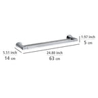 WENKO UV-Loc® Badetuchstange Maribor, 60 cm, Zinkdruckguss – 1 Stück