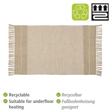 WENKO Badteppich Pica, 50 x 80 cm – 1 Stück