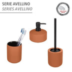 WENKO Seifenspender Avellino terracotta, rund, 380 ml – 1 Stück
