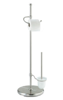 Wenko Stand WC-Garnitur Adiamo, mit Glasbehälter