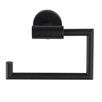 WENKO Toilettenpapierhalter Bosio, offen – 1 Papierhalter, Farbe: schwarz