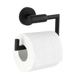 WENKO Toilettenpapierhalter Bosio, offen – 1 Papierhalter, Farbe: schwarz