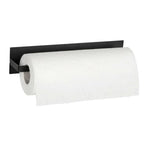 WENKO Küchenrollenhalter Ima, platzsparend – 1 Rollenhalter, Farbe: schwarz
