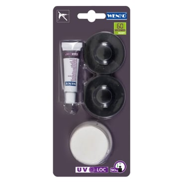 WENKO UV-Loc® Befestigungsset, Befestigen ohne Bohren – 1 Stück