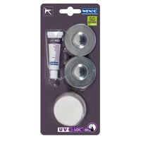WENKO UV-Loc® Befestigungsset Chrom, Befestigen ohne Bohren – 1 Stück