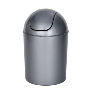 WENKO Schwingdeckeleimer Economic Grau, 6 ltr. – 1 Stück