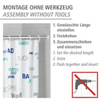 Wenko Teleskop-Duschstange Chrom 70 - 115 cm, aus rostfreiem Aluminium