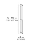 Wenko Teleskop-Duschstange Chrom 70 - 115 cm, aus rostfreiem Aluminium