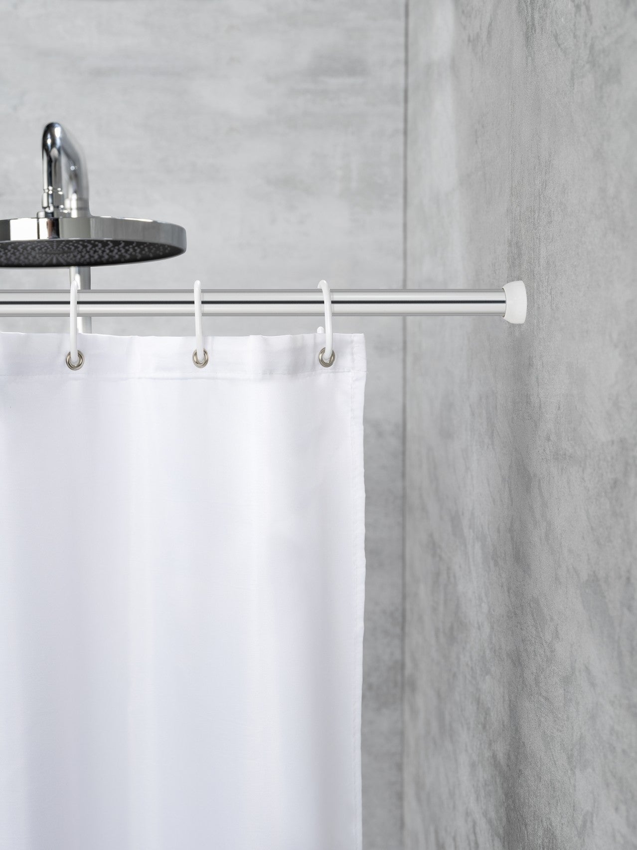 Wenko Teleskop-Duschstange Chrom 70 - 115 cm, aus rostfreiem Aluminium