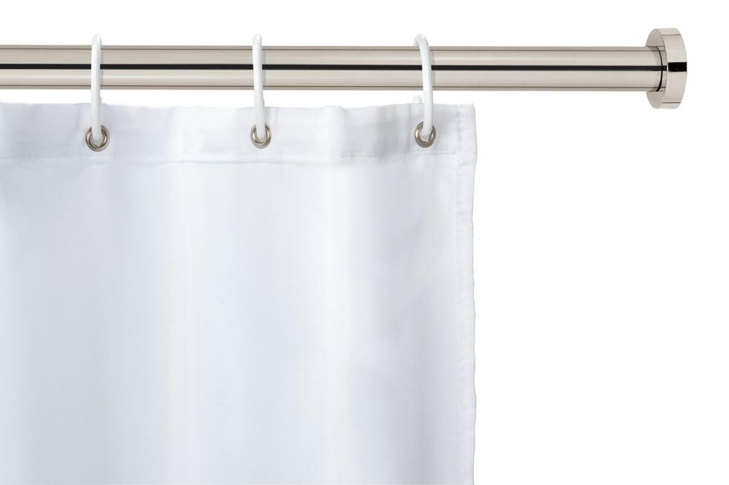 WENKO Edelstahl Teleskop Dusch Stange Teleskopstange 70-115cm Dusch Vorhang Luz