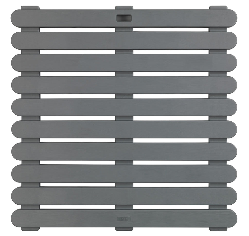 Wenko Duschmatte Mod. Indoor & Outdoor Grau 55 x 55 cm, mit rutschhemmender Struktur