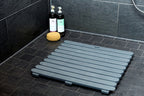 Wenko Duschmatte Mod. Indoor & Outdoor Grau 55 x 55 cm, mit rutschhemmender Struktur