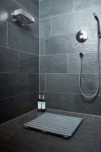 Wenko Duschmatte Mod. Indoor & Outdoor Grau 55 x 55 cm, mit rutschhemmender Struktur