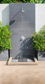Wenko Duschmatte Mod. Indoor & Outdoor Grau 55 x 55 cm, mit rutschhemmender Struktur