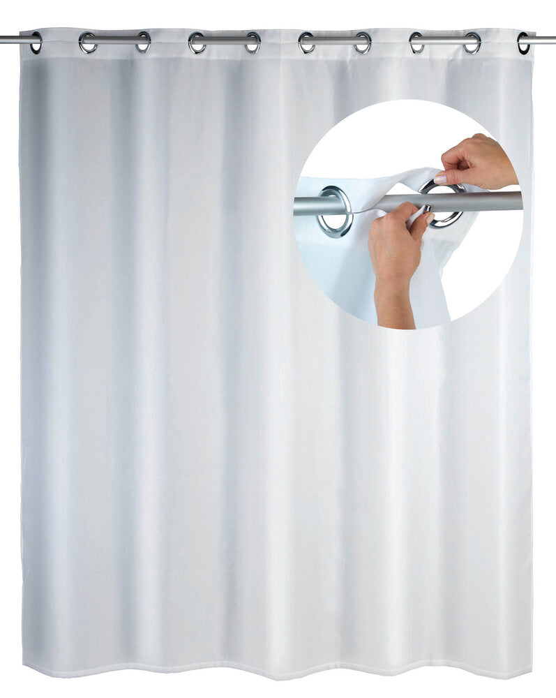 Duschvorhang Comfort Flex Weiß, 180 x 200 cm waschbar