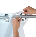 Duschvorhang Comfort Flex Weiß, 180 x 200 cm waschbar