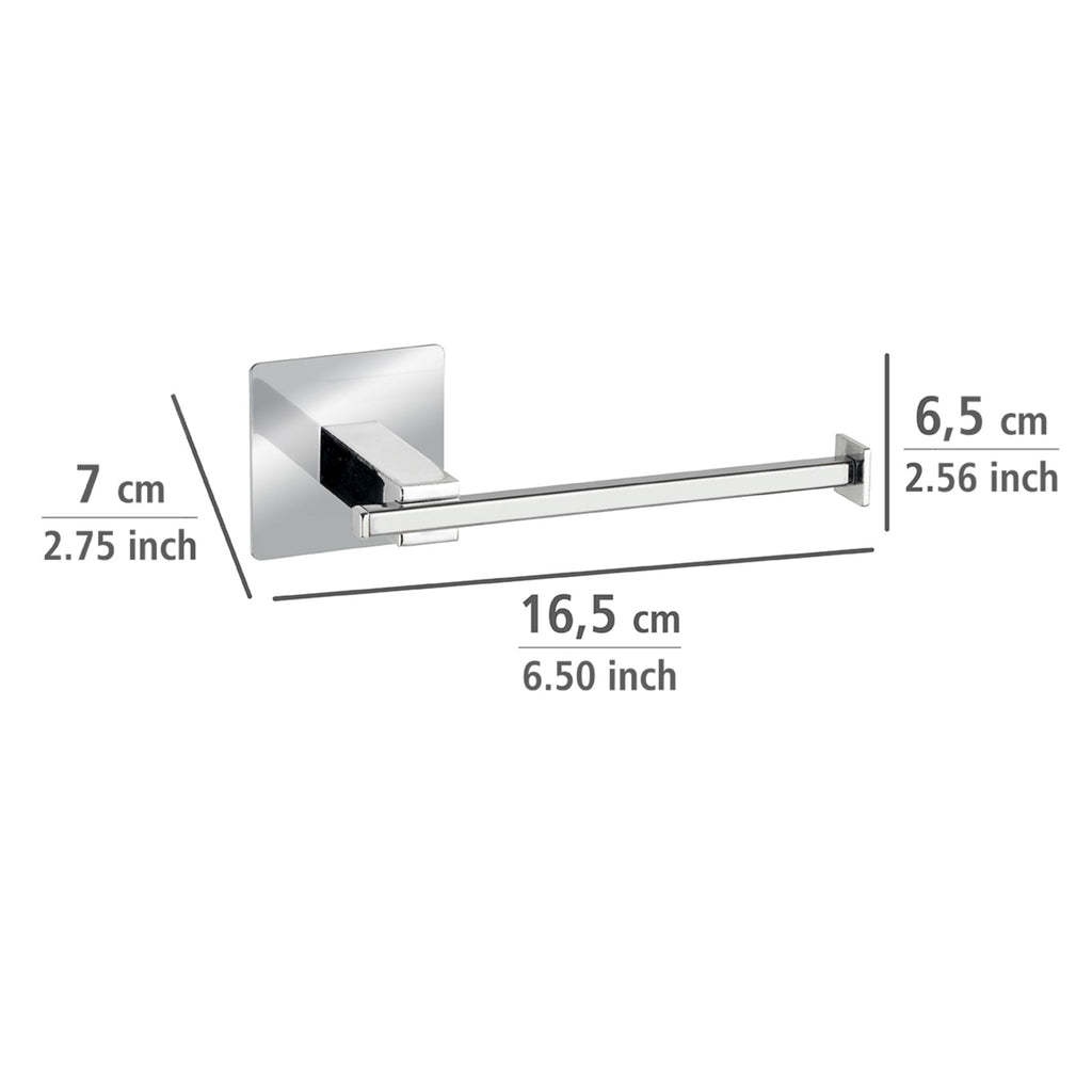 Wenko Turbo-Loc® Toilettenpapierhalter o. Deckel Quadro, Befestigen ohne bohren