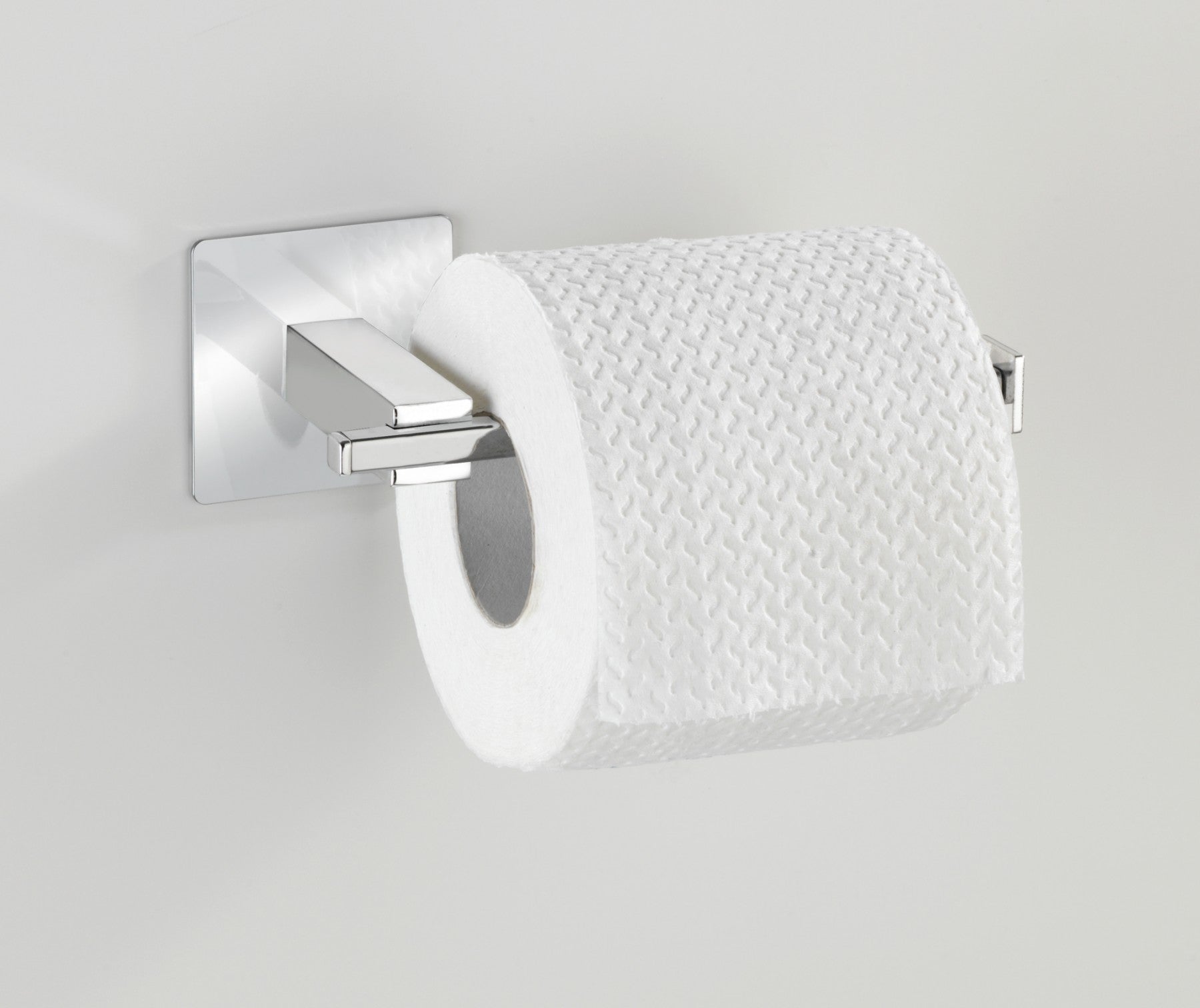 Wenko Turbo-Loc® Toilettenpapierhalter o. Deckel Quadro, Befestigen ohne bohren